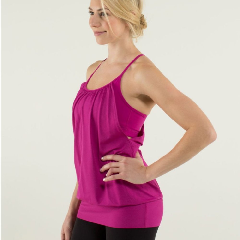 Lululemon No Limits Tank Raspberry Size 4 - Picture 5 of 6